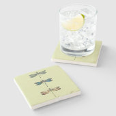 Illustraties van de liftvlieg stenen onderzetter (Zijkant)