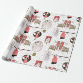  illustraties van de Mode Cadeaupapier (Uitgerold)