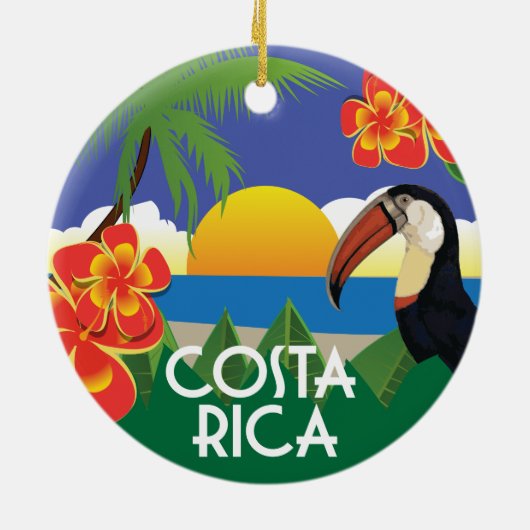 illustraties van de  stijl Costa Rica Keramisch Ornament (Achterkant)