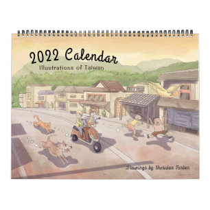 Illustraties van de Taiwanese kalender