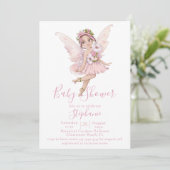 Illustraties van de Waterverf Fairy en Flowers Sho Kaart (Staand voorkant)
