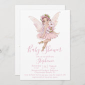 Illustraties van de Waterverf Fairy en Flowers Sho Kaart (Voorkant / Achterkant)