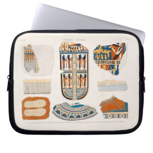 Illustraties van decoratieve details uit de omhull laptop sleeve