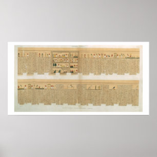 Illustraties van een Pampus-manuscript met hiërog Poster