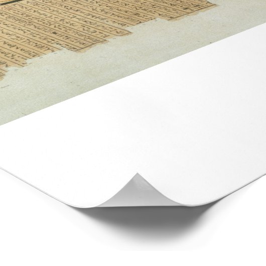 Illustraties van een Pampus-manuscript met hiërogl Poster (Hoek)