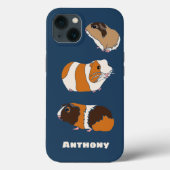 Illustraties van epileerprogramma's van Cute Guine Case-Mate iPhone Case (Achterkant)