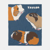 Illustraties van epileerprogramma's van Cute Guine Fleece Deken (Voorkant)