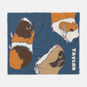 Illustraties van epileerprogramma's van Cute Guine Fleece Deken (Voorkant (Horizontaal))