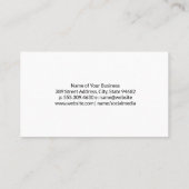 Illustraties van gemengde Drinken | Pastel-Folie Visitekaartje (Achterkant)