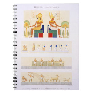 Illustraties van geschilderde borden en moorden ui notitieboek