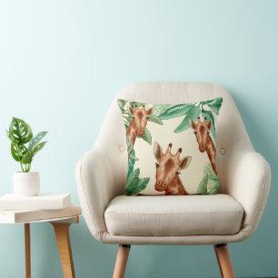 illustraties van Giraffe Kussen
