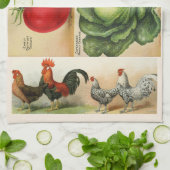  illustraties van het boerderij: maat theedoek (Gevouwen)