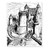  illustraties van het medieval Castle Rubberstempel (Afrduk)