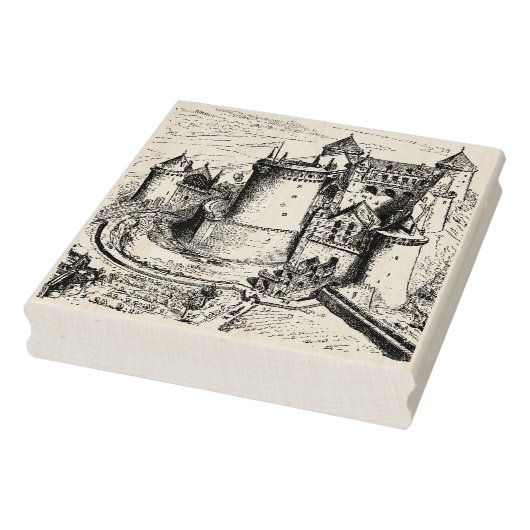  illustraties van het medieval Castle Rubberstempel (Stempel)
