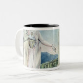 Illustraties van het werkboek tweekleurige koffiemok (Voorkant links)