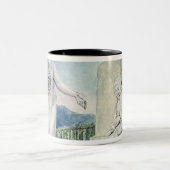 Illustraties van het werkboek tweekleurige koffiemok (Center)