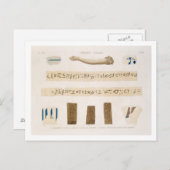 Illustraties van Hieroglyphics en de arm van een m Briefkaart (Voorkant / Achterkant)
