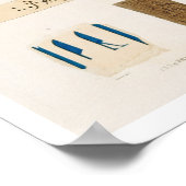 Illustraties van Hieroglyphics en de arm van een m Poster (Hoek)