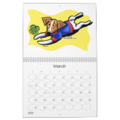 Illustraties van honden buiten de Leash Art Vol 2 Kalender (Mar 2026)