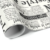 Illustraties van kranten met voorpaginakantiewerk cadeaupapier (Rol Hoek)