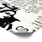 Illustraties van kranten met voorpaginakantiewerk poster (Hoek)