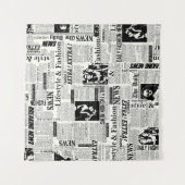 Illustraties van kranten met voorpaginakantiewerk wandkleed (Voorkant (horizontaal))