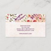 Illustraties van natuurlijke ventilatoren visitekaartje (Achterkant)