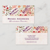 Illustraties van natuurlijke ventilatoren visitekaartje (Voorkant / Achterkant)