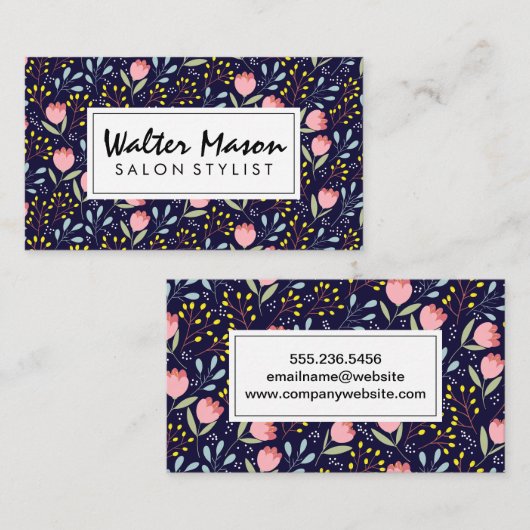 Illustraties van natuurlijke ventilatoren visitekaartje (Voorkant / Achterkant)