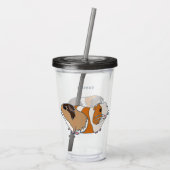 Illustraties van Pet Guinea Pigs Persoonlijk Acryl Drinkbeker (Achterkant)