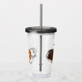 Illustraties van Pet Guinea Pigs Persoonlijk Acryl Drinkbeker (Rechts)