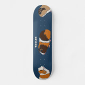 Illustraties van Pet Guinea Pigs Persoonlijk Persoonlijk Skateboard (Voorkant)