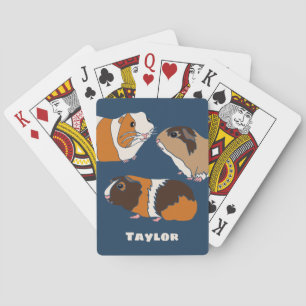Illustraties van Pet Guinea Pigs Persoonlijk Pokerkaarten
