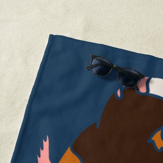 Illustraties van Pet Guinea Pigs Persoonlijk Strandlaken (In situ)