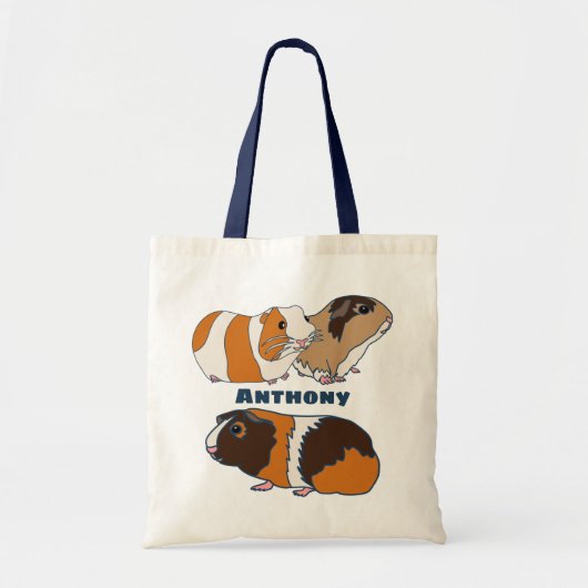 Illustraties van Pet Guinea Pigs Persoonlijk Tote Bag (Voorkant)