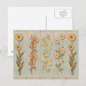  illustraties van Planten Briefkaart (Voorkant / Achterkant)