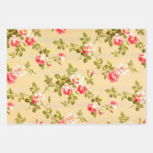  illustraties van rozen op neutrale basis inpakpapier vel (Voorkant 3)