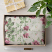 illustraties van rozen op neutrale basis tissuepapier (Geschenk)