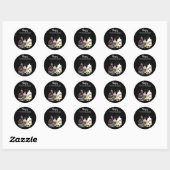 Illustraties van Skulls en Potions Happy Halloween Ronde Sticker (Vel)