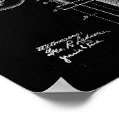 Illustraties van streepjespalen Poster afdrukken v (Hoek)