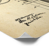 Illustraties van streepjespalen Poster afdrukken v (Hoek)