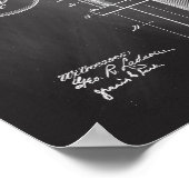 Illustraties van streepjespalen Poster afdrukken v (Hoek)