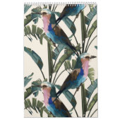 Illustraties van tropische bloemen, planten, vogel kalender (Hoes)