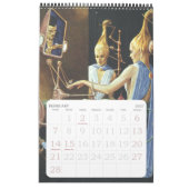 Illustraties van vintage sciencefiction, retro Sci Kalender (Feb 2027)