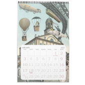 Illustraties van vintage sciencefiction, retro Sci Kalender (Jan 2027)