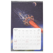 Illustraties van vintage sciencefiction, retro Sci Kalender (Mar 2027)