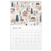 Illustraties van wereldsteden kalender (Feb 2027)