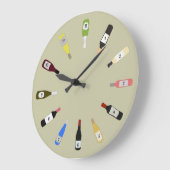 Illustraties van wijnflessen van wijn grote klok (Hoek)