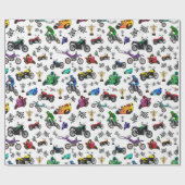 Illustraties van wolprogramma's cadeaupapier (Vlak)