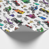 Illustraties van wolprogramma's cadeaupapier (Hoek)